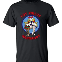 Breaking Bad LOS POLLOS Hermanos, Мужская футболка, забавные курятники, братья, уличная одежда, мужские футболки, топы, брендовая одежда для хипстеров
