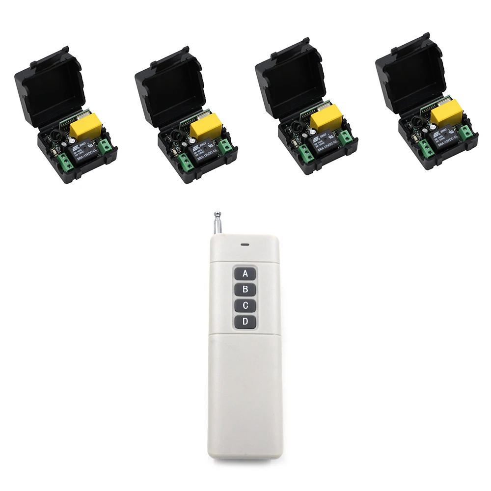 Long Range AC220V Mini Remote Control Switch Latched Input Output LED