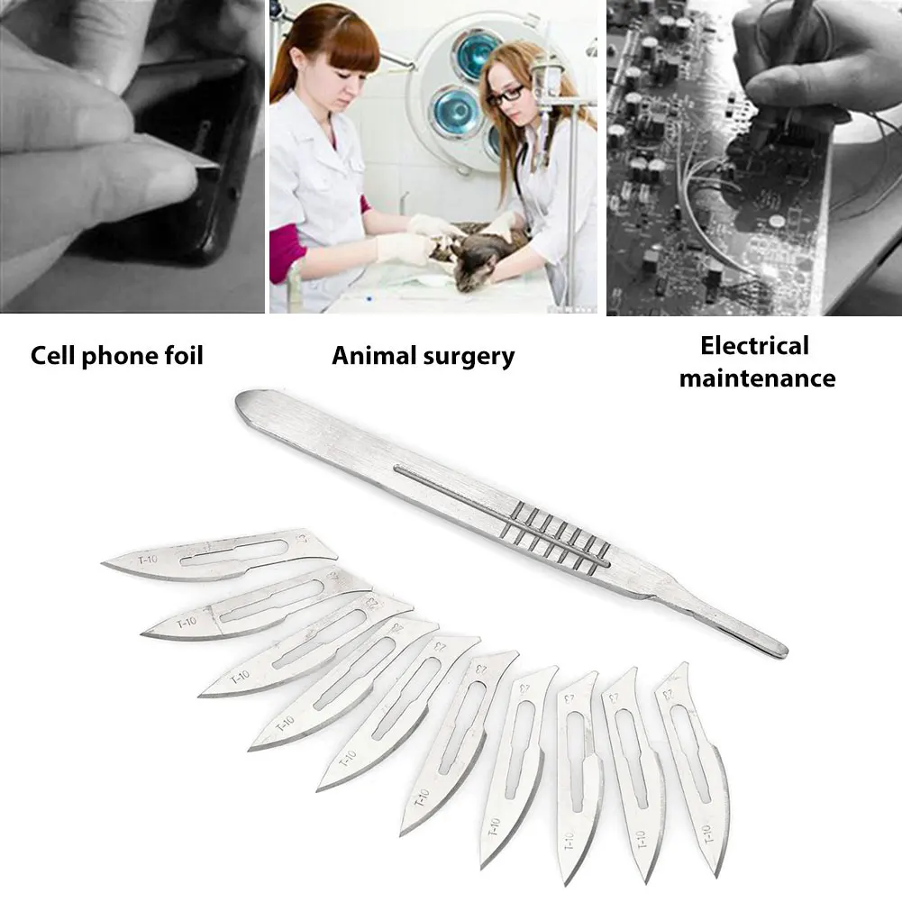 

Silver Stainless Steel Tool Carving Knife Medical Equipment Scalpel Practical Art Knife Sticker Blade Characterization