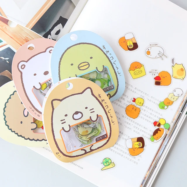 50 Pcs Bear Kawaii Stickers