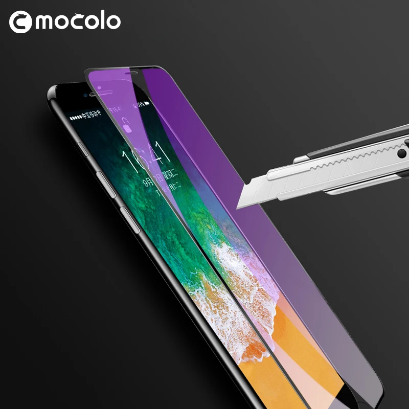 Оригинальное защитное стекло Mocolo 3 в 1 для iPhone 6 7 8 3D закаленное с закругленными