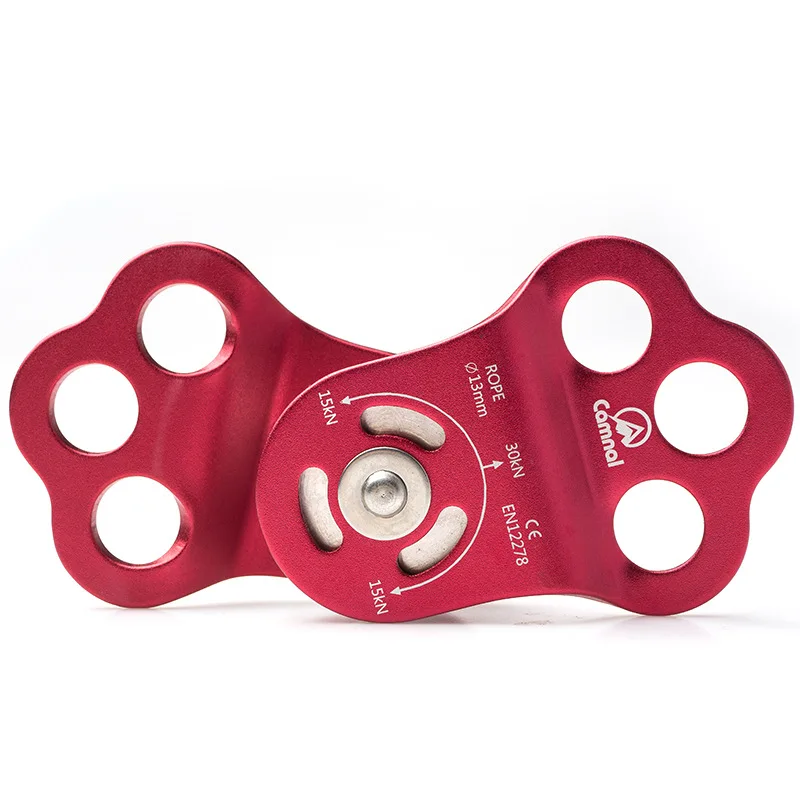 

P269 Outdoor rock climbing climbing pulley block crossing, transportation three holes single pulley bearing high altitude rescue
