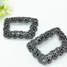 6 Модная квадратная обувь блестящие алмазные цветочные аксессуары для украшения обуви