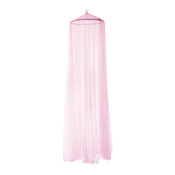 

Fashion Hoe Bedroom Bed Dome Canopy Netting Fly Midges Insect Stopping Mosquito Net Pink 2017 New Arrival