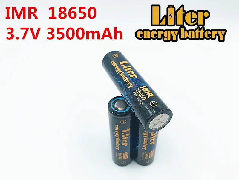 Литиевая батарея 100% оригинальный 3 шт IMR18650 3,7 V 3500 MAH 4.8A 18650 Перезаряжаемые использования батареи пальчиковые батарейки для фонарик