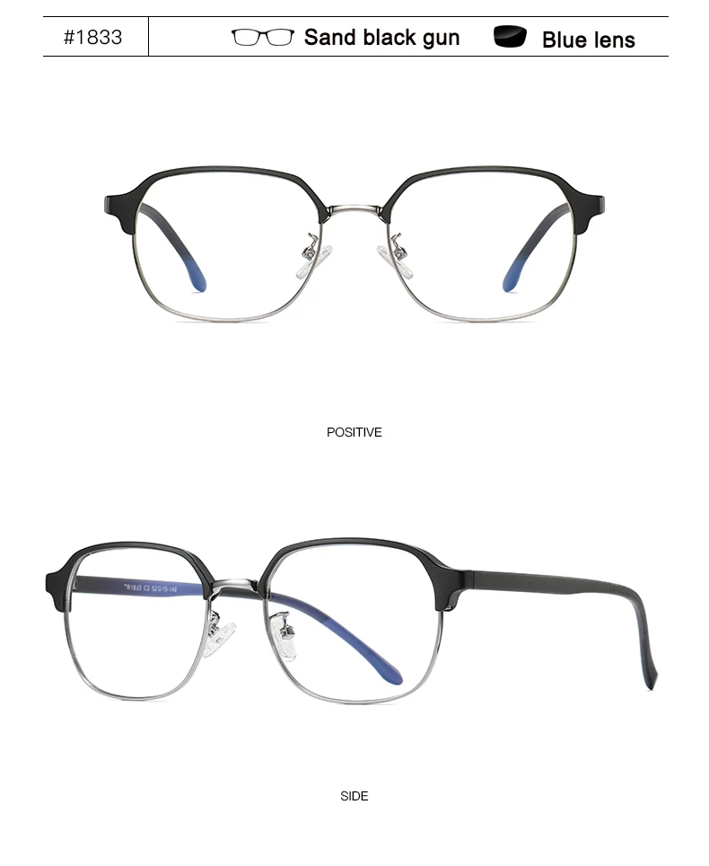Мужские компьютерные очки TR90 с защитой от Blu-ray, классические очки в ретро-стиле, овальная металлическая оправа, антиуф-синие световые блокирующие очки для мужчин wo