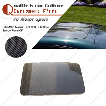 

Car Accessories Carbon Fiber OEM Style Sunroof Panel Fit For 1986-1991 RX7 FC3S Sun Roof Panel Car-styling