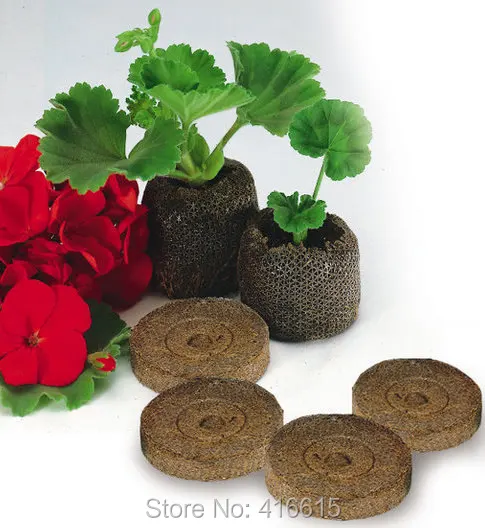 

50 Count 25mm Jiffy Peat Pellets and Coco Pellets Seed Starting Plugs Seeds Starter Pallet Seedling Soil Block Professional