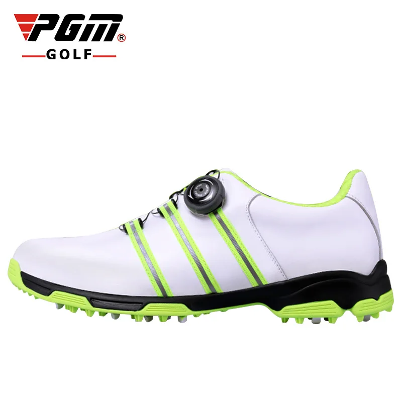 

PGM Man's Golf Shoes Genuine Leather Summer Breathable BOA Sneakers Men Anti Slip Golf Shoes Professional Golf Footwear Spikes