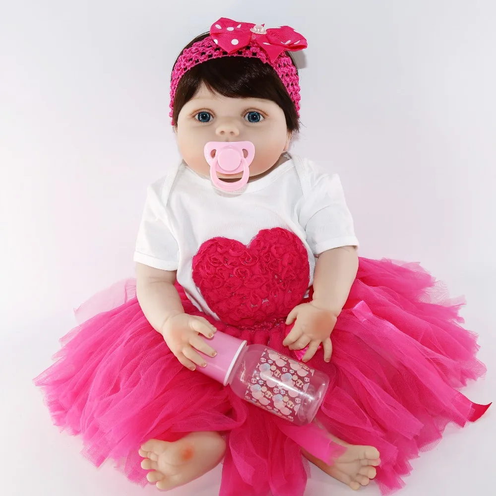 NPK 23 &quotвсего тела силикона Reborn Baby reborn куклы купаться играть дома одежда плесень