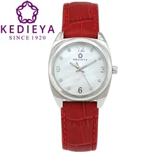 Kedieta бренд женщин часы Miyota quartz 50м водостойкий мода кожаный часы для женщины наручные часы лучшие подарки