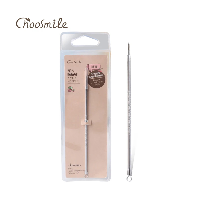 

Choosmile 1 Piece High Quality Acne Removal Needle Double side Stainless Steel Skin Blackhead Remover Pimple Comedo Extractor