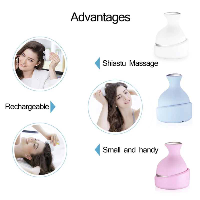 

Head Massage Kneading Silicone Multifunctional Dragon Gripping Head Massager Charging Electric Kneading Scalp Massage Machine