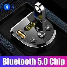 Автомобильный комплект JINSERTA, MP3 плеер, громкая связь, Bluetooth 5,0, fm-передатчик, двойное USB Автомобильное зарядное устройство, поддержка u-диска, воспроизведение музыки, fm-модулятор