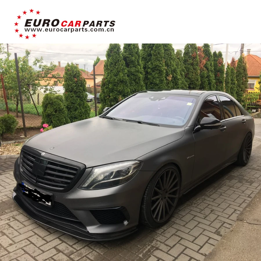 

S class w222 S63 S65 carbon finber front spoiler for w222 S63 S65 to K style carbon finber front lip skirt