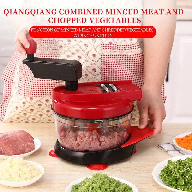 

US Heavy Hand Operate Manual Meat Grinder Sausage Beef Mincer Maker Table Home Kitchen Tools