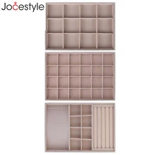 Флисовая Ювелирная панель обшивки дисплей для серёг держатель кольцо Ожерелье Дисплей лоток Стенд Органайзер