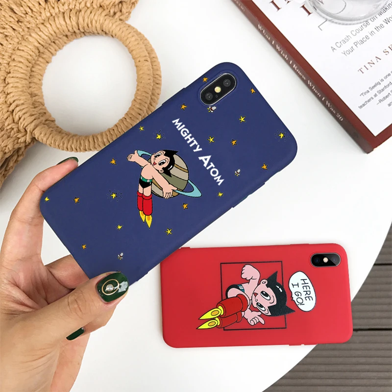 

Hot Astro Boy Soft Phone Case For iPhone 6 6S Plus 7 7plus 8 plus X 10 Cover Coque Funda For iPhone XS XR Max XS Cute Pattern