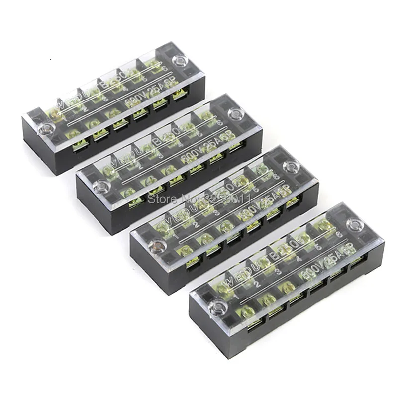 10 шт. TB-2506 TB25A06P Suyep 6 позиций двухрядный 600 в 25 А проволочный Барьерный блок
