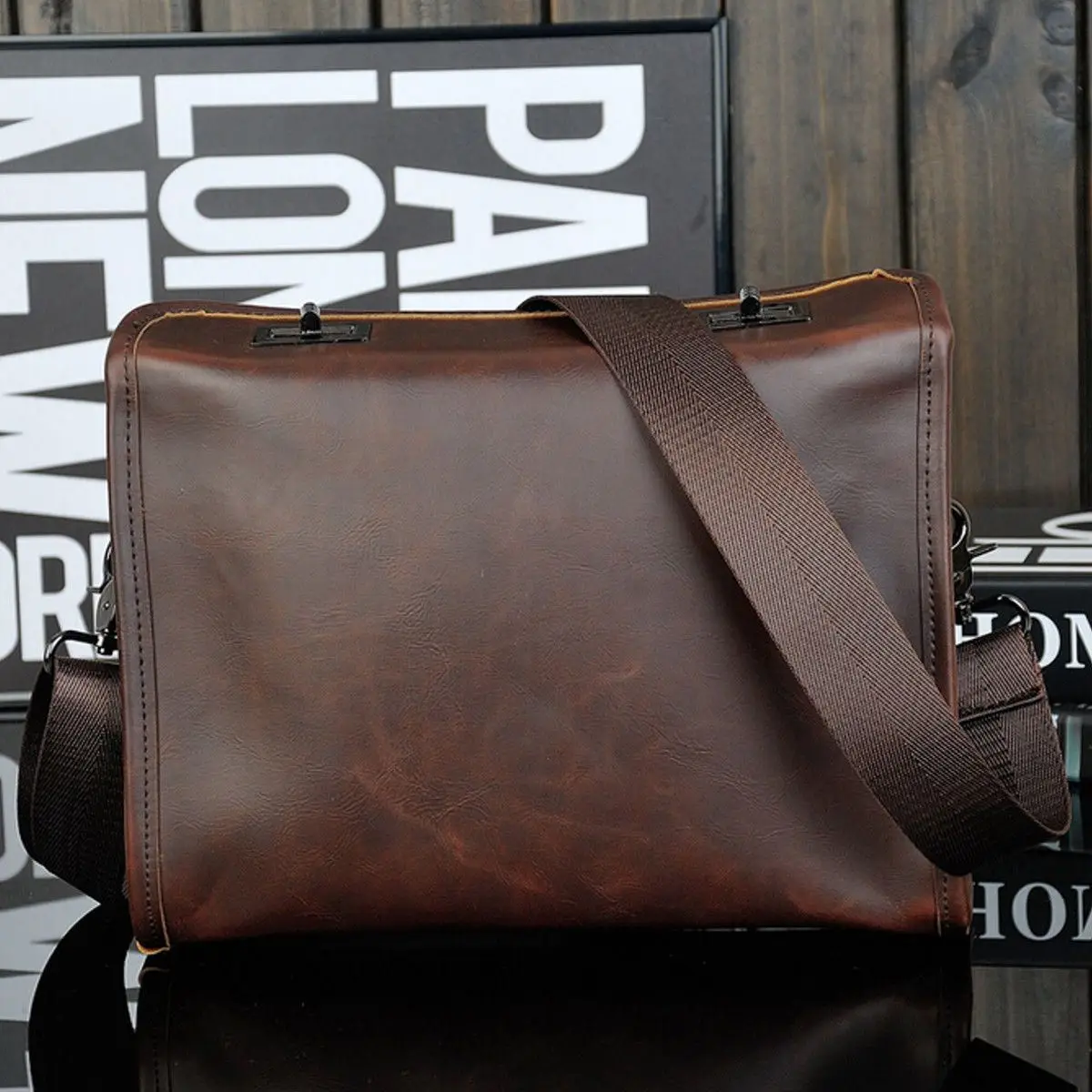 TEXU, мужской кожаный портфель, сумка через плечо для ноутбука, сумка через плечо, деловая сумка