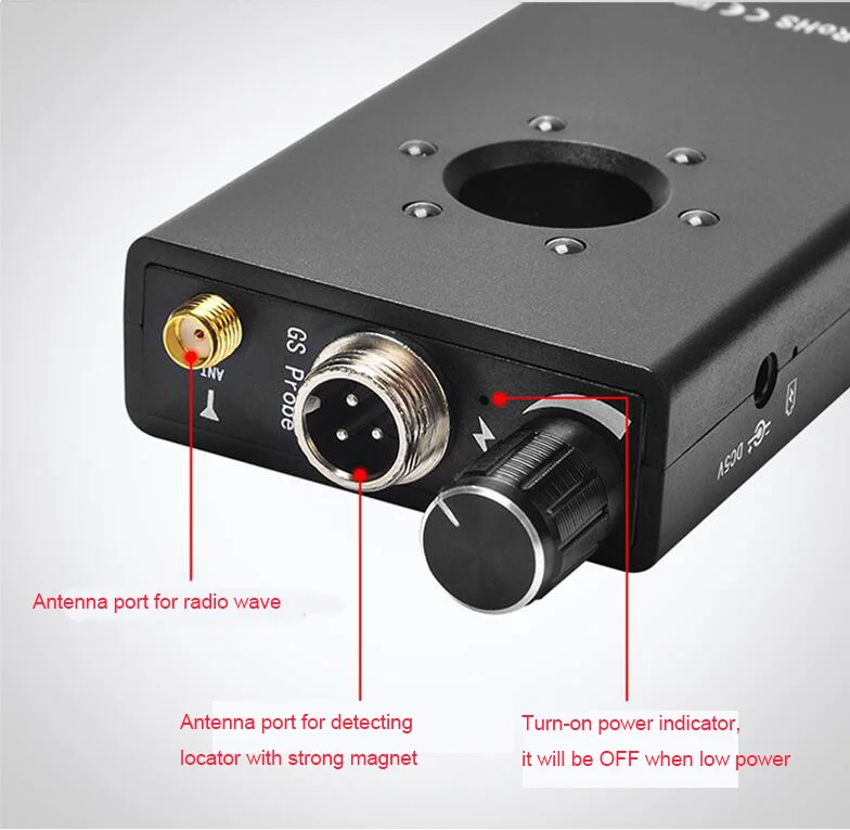 Беспроводной Многофункциональный Анти-шпионский детектор камера GSM аудио ошибка искатель gps сигнал объектив RF трекер Обнаружение 1 МГц-6,5 ГГц элементы K18