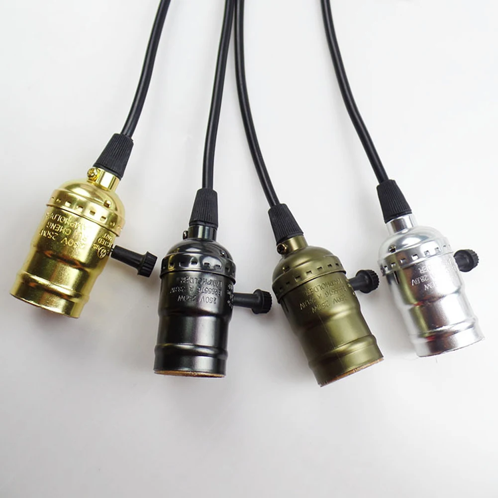 Tsleen Ceiling Pendant Light E27 Edison Lamp Socket Hang Holder With Tsleen Ceiling Pendant Light E27 Edison Lamp Socket Hang Holder With Without Wire Switch Chandelier Base Lampholder Retro In Led Bulbs S From Lights