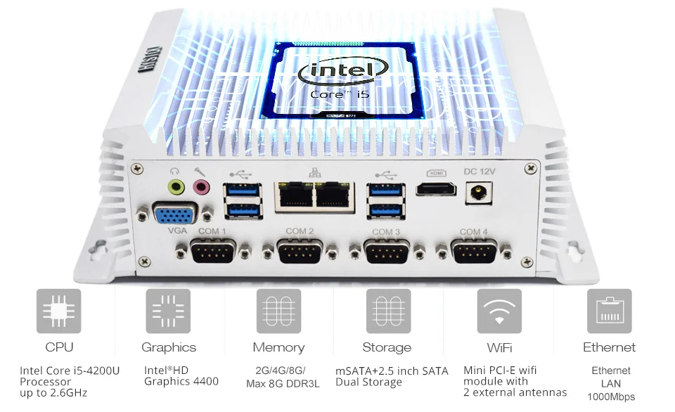 Hystou Новое поступление мини двухслойный чехол для смартфона с принтом nuc i7 4500U i5 4200u windows 10 linux pfsence безвентиляторный промышленный компьютер rs232 r485 com