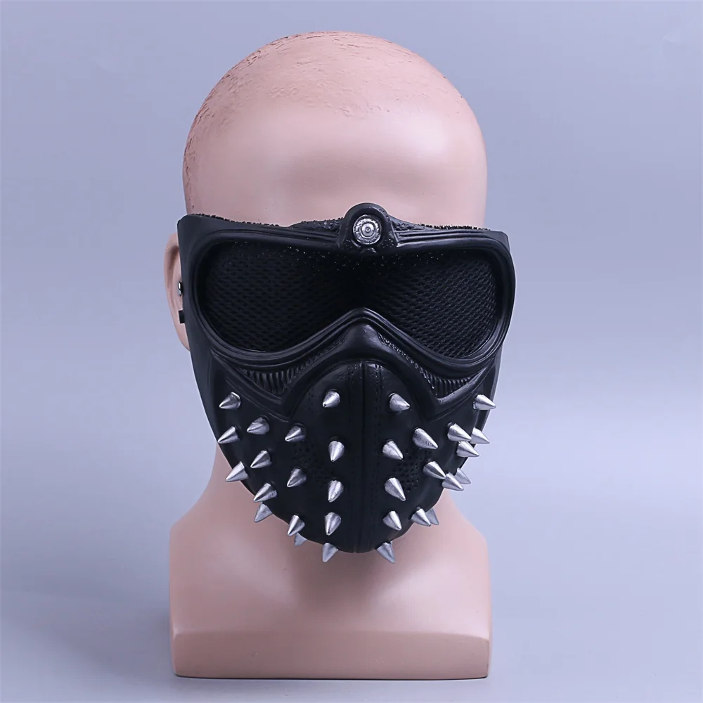 Watch Dogs 2 Mask Marcus LED Light Mask Rivet Face Mask Cosplay Handmade Mask3