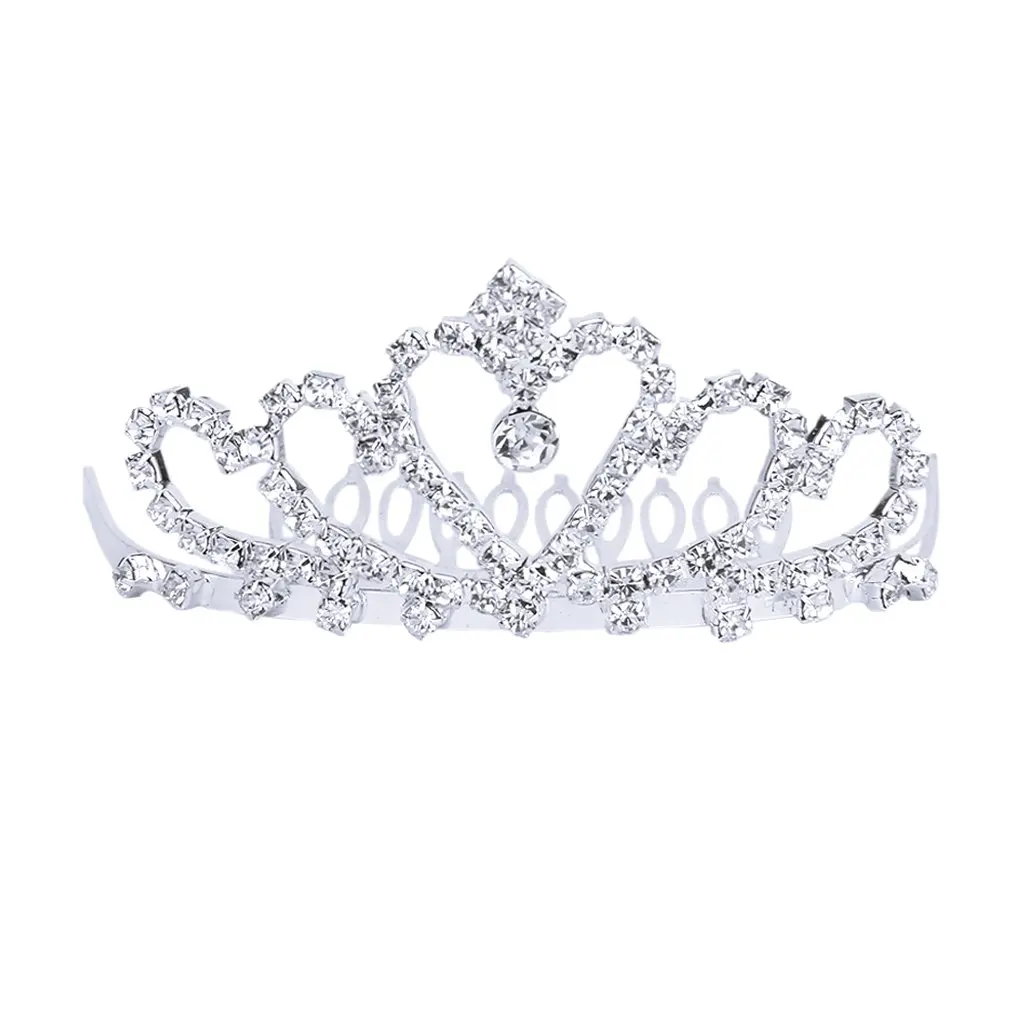 

Flower Rhinestone Bridal Tiara Crown Comb Pin for Wedding/Engagement/Prom Headband Wedding Hair Accessory Ornament