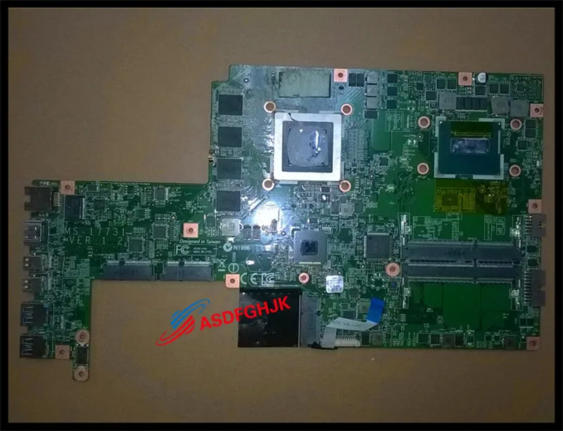 

ms-17731 Ver 1.2 FOR MSI GS70 MS-1773 LAPTOP Motherboard WITH I7 CPU and gtx970m All Tested OK