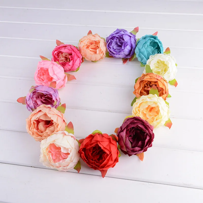 

1pcs Peony Head Silk Artificial Flower head Wedding Decoration DIY Home Decor Wedding Favors