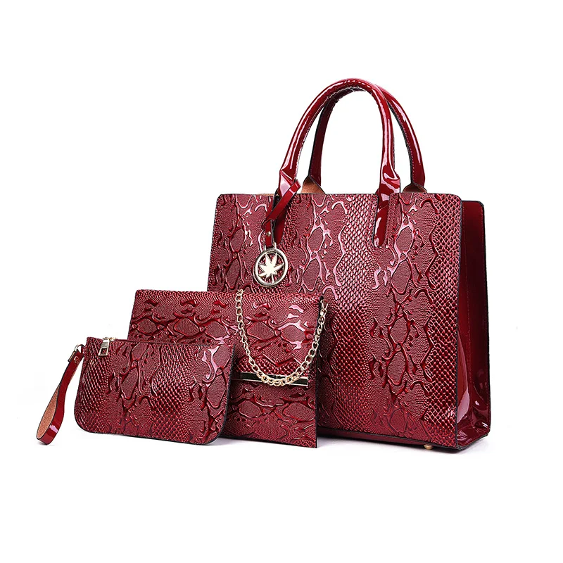 

3 in 1 Women Handbag Shoulder Bag Set Female PU Leather Composite Bag Practical Women Bags Sac a main Bolsa Femina 2018 Fashion