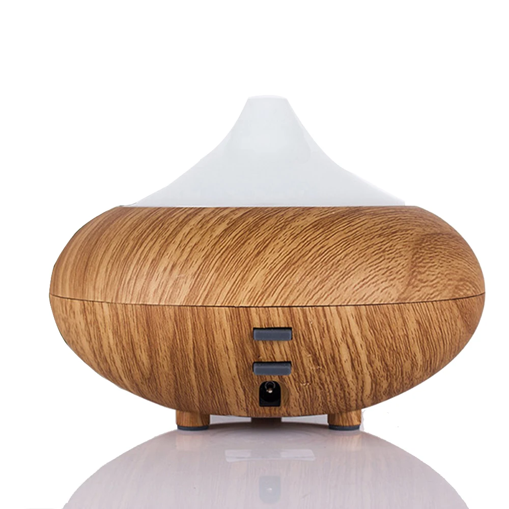 Ultrasonic Air Humidifier Aroma Diffuser Wood Grain Aromatherapy for