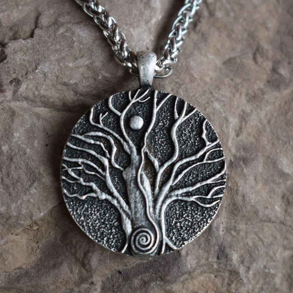 SanLan wicca Spirit Tree of life necklace sun jewelry