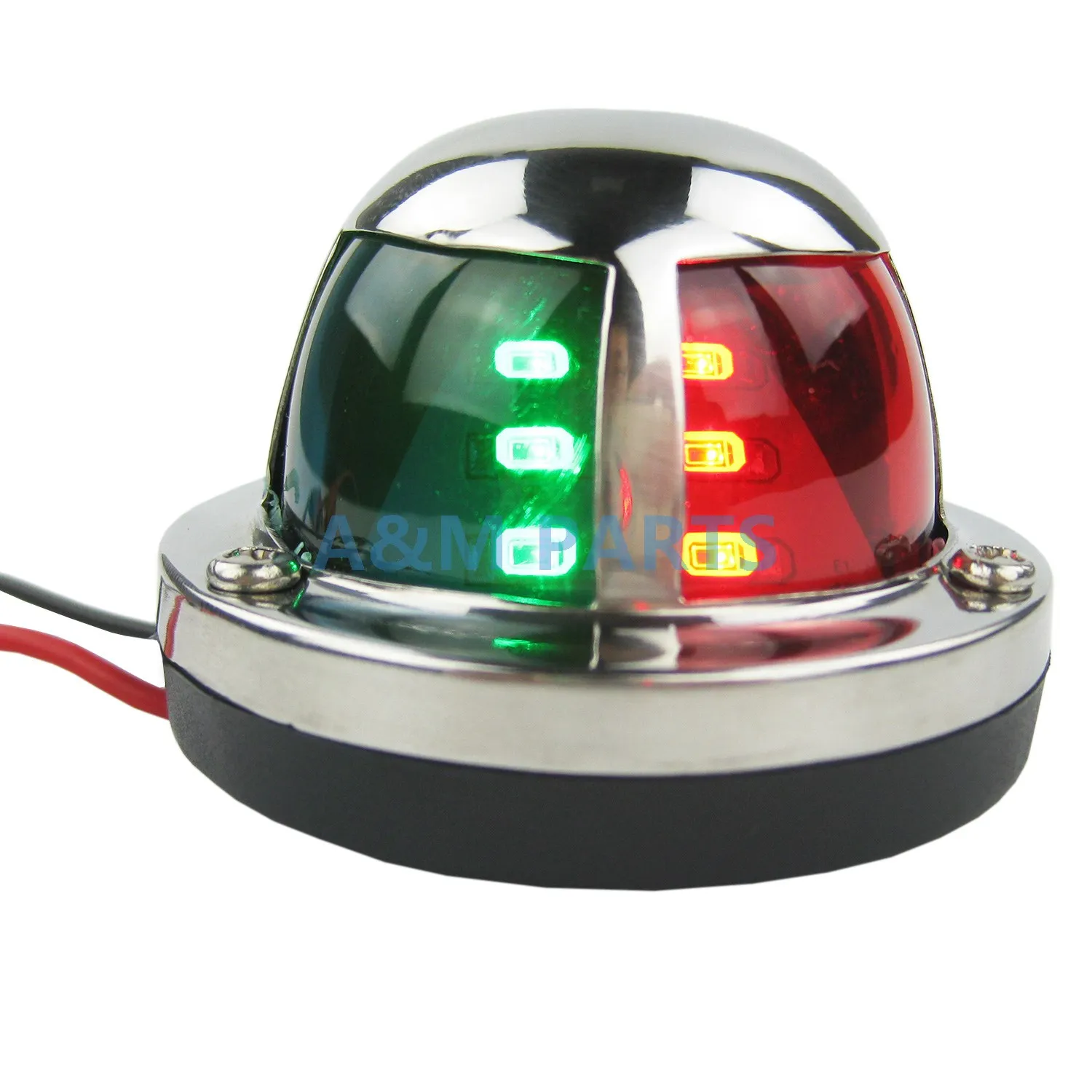 

Marine Boat Yacht Bow Light 12V Stainless Steel Bi Color LED Navigation Lights