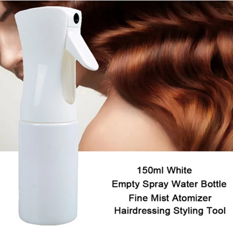 

150ml Refillable Bottles Spray Bottle Plastic Fine Mist Moisture Atomizer Water Pot Hair Styling Tool Hairdressing Salon Barber