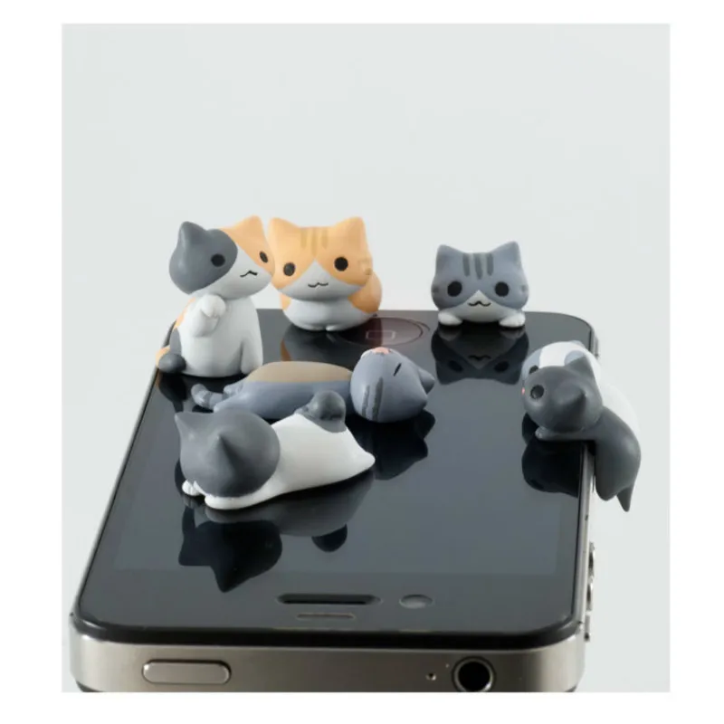 

2pcs Cute Cat Dust Plug Phone Anti Dust 3.5mm Universal Phone Dust Plug for HTC Samusng iPhone Headphone jack Dustproof Plug