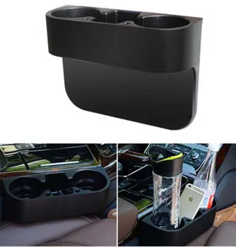 

Useful Car Stand Storage Catch Catcher Drink Racks High Capacity Cup Holder Storage Box Car Seat Seam Wedge Travel Mount 1piece