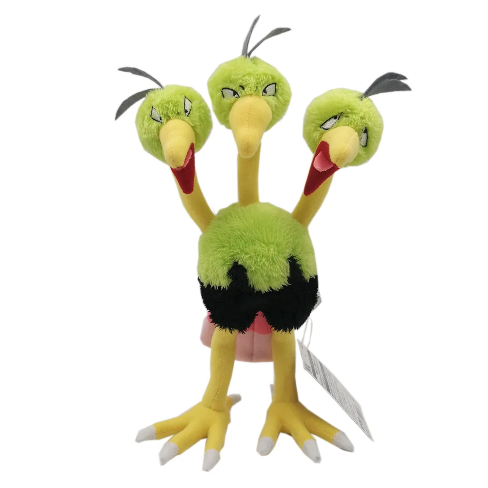 Shiny Dodrio EMS 50/партия, 2 цвета, блестящий Dodrio 1" 30 см, мягкие Мультяшные куклы для детей, плюшевый рисунок с куклой - Цвет: Shiny Dodrio