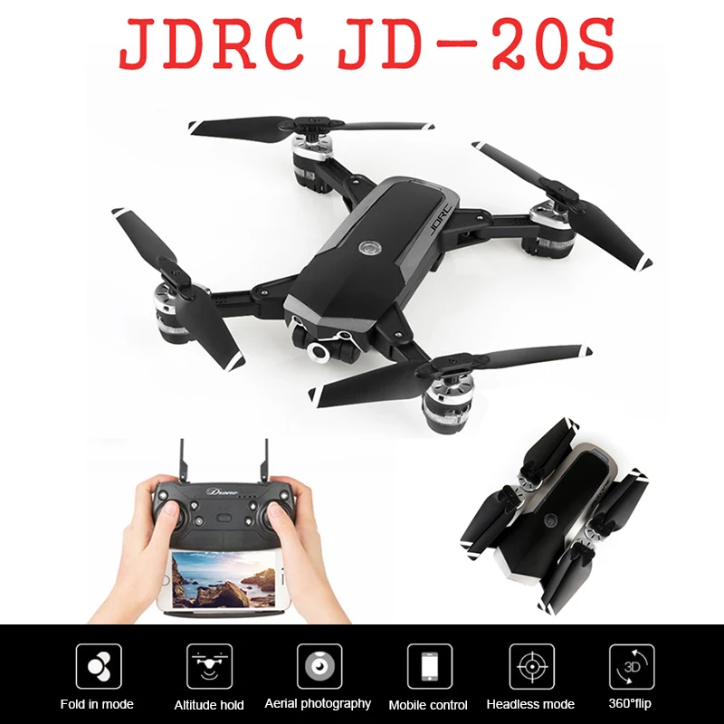 JDRC JD-20S JD20S/JD-20S PRO WiFi FPV складной Дрон 5PM PRO 2MP 0,3 PM 1080P HD камера RC Квадрокоптер RTF гоночный Дрон VS JD20