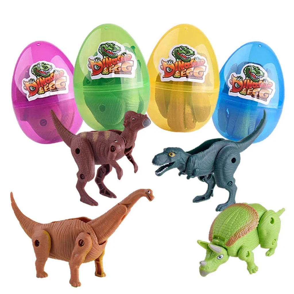 

Dinosaur Toys Filled Easter Eggs Deformed Dinosaur Egg Collection For Kids