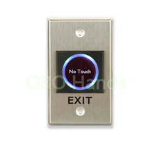 Good quality Infrared no touch exit button with LED emergency push button switch for door security alarm access control system