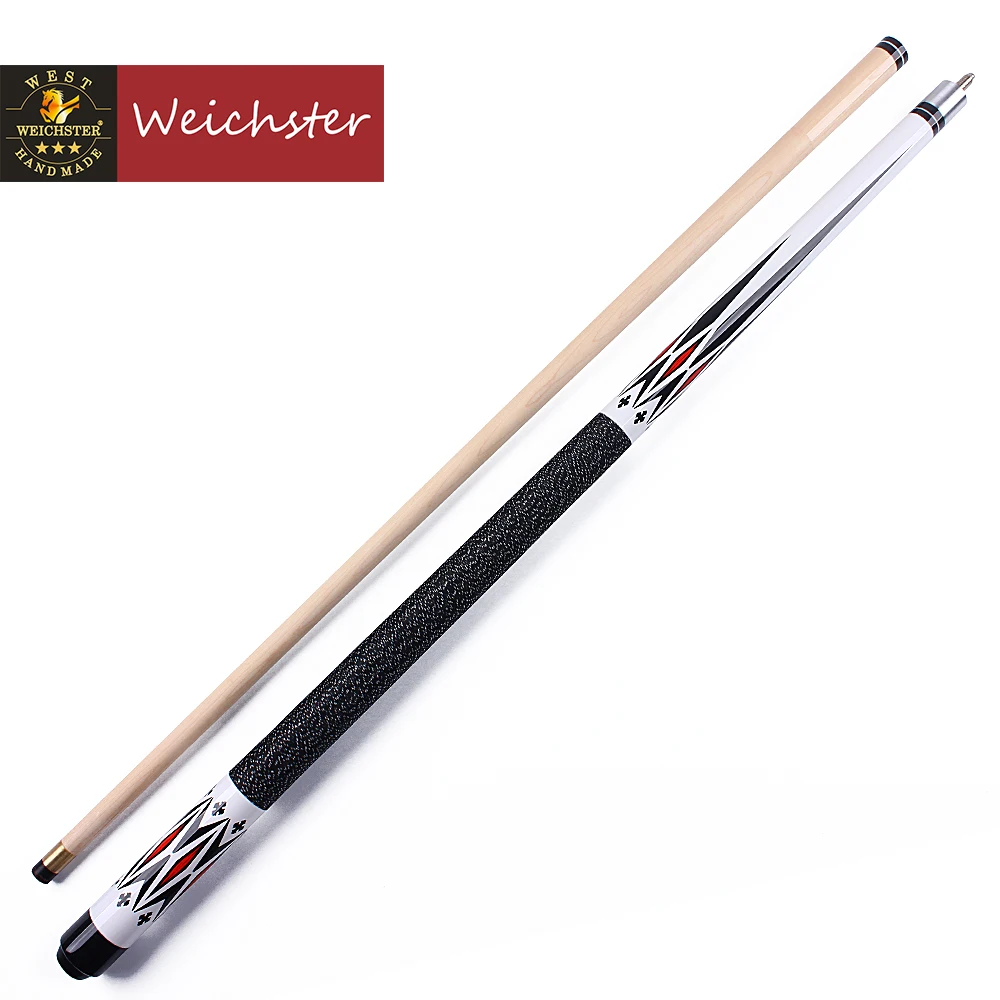 Weichster Billiard pool cue stick 1/2 maple wood shaft 58" 13mm screw on tip billiard shaft billiard bridge stick billiard cue tip