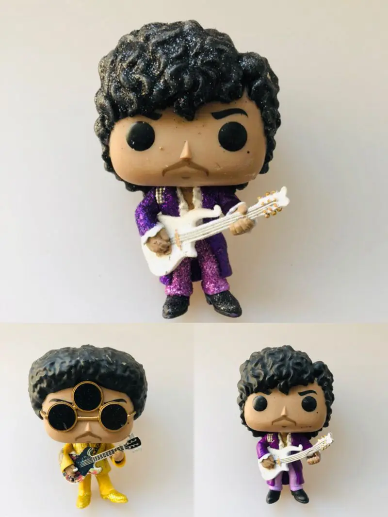 

Original Funko pop Rocks: Prince - 3Rd Eye Girl, Purple Rain with Guitar Vinyl Action Figure Collectible Model Loose Toy No Box