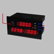 AC 110 V-220 V цифровой светодиодный 100A ватт измеритель мощности Вольт Ампер Амперметр Вольтметр+ CT бесплатно