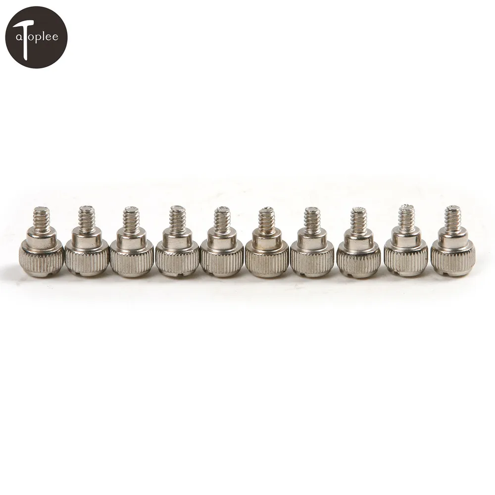 

10PCS DIY Thumb Screws M3.5*5 Length 14mm Round Phillips Thumb Screws Nickel Crafts Process For Tool-Free PC Computer Case