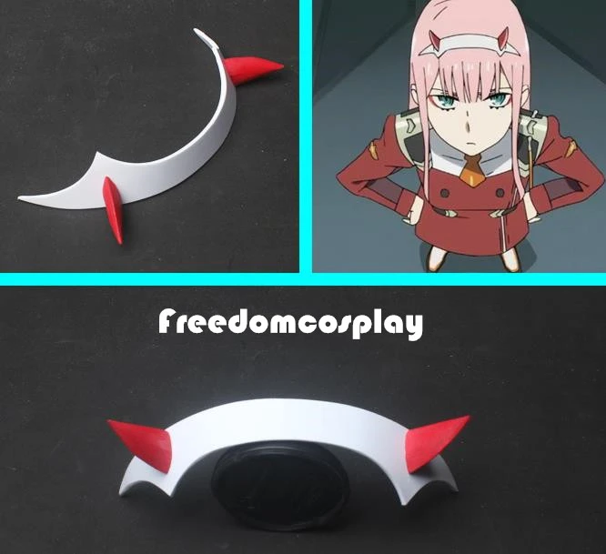 Darling In The Franxx Code 002 Zero Two Cosplay Headband Aliexpress