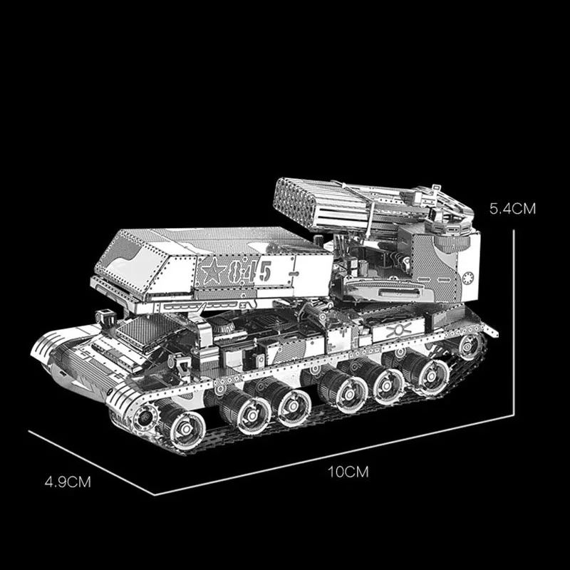 3D DIY металлическая головоломка из нержавеющей стали в Военном Стиле бронированный автомобиль/дорожное строительство стереоскопическая Сборная модель головоломки детские игрушки