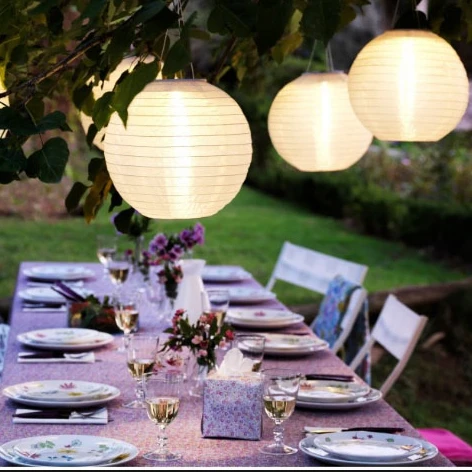 Weatherproof Solar LED Garden/Patio Chinese Lanterns