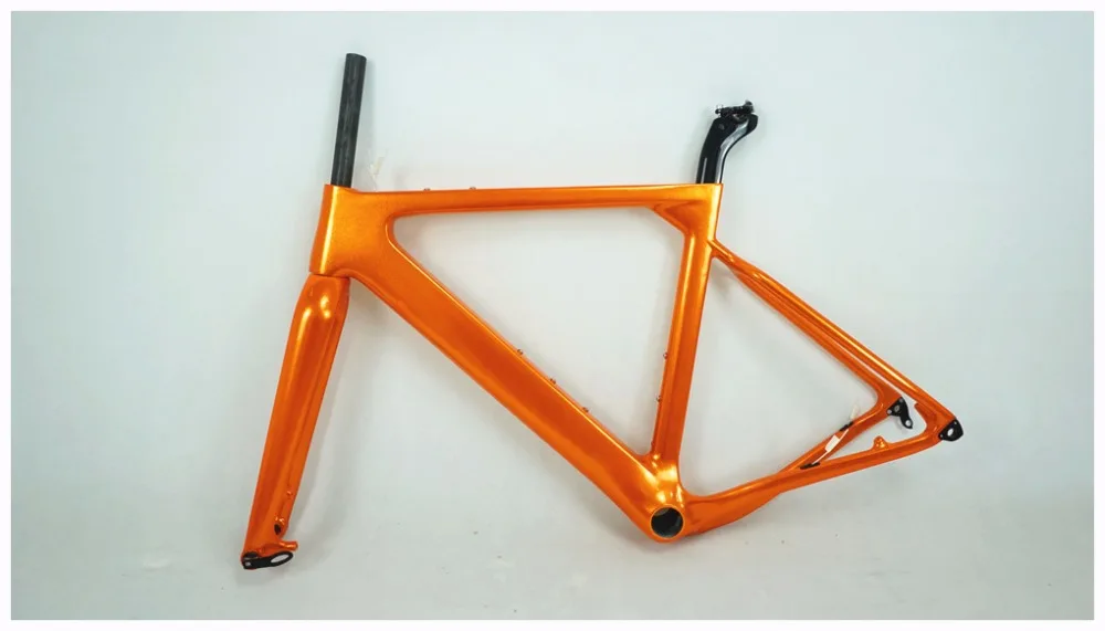 Sale Tideace 2019 Post mount Aero Carbon gravel Bicycle Frame S/M/L Disc Bike Carbon QR or thru axle accpet DIY 31